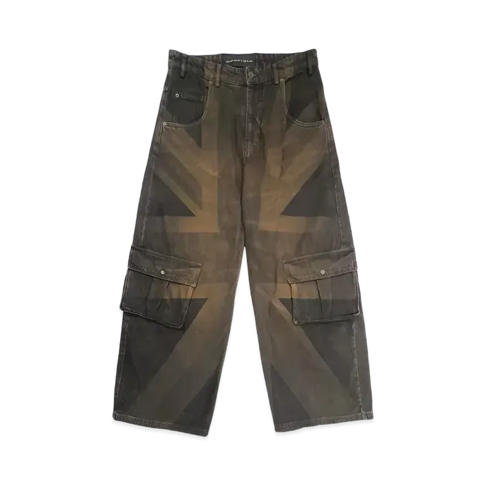 Travis Scott Cactus Jack x Mowalola Union Jack Jeans "Black"