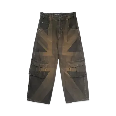 Travis Scott Cactus Jack x Mowalola Union Jack Jeans "Black"