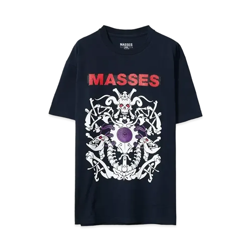 MASSES T-SHIRT BONE "NAVY"