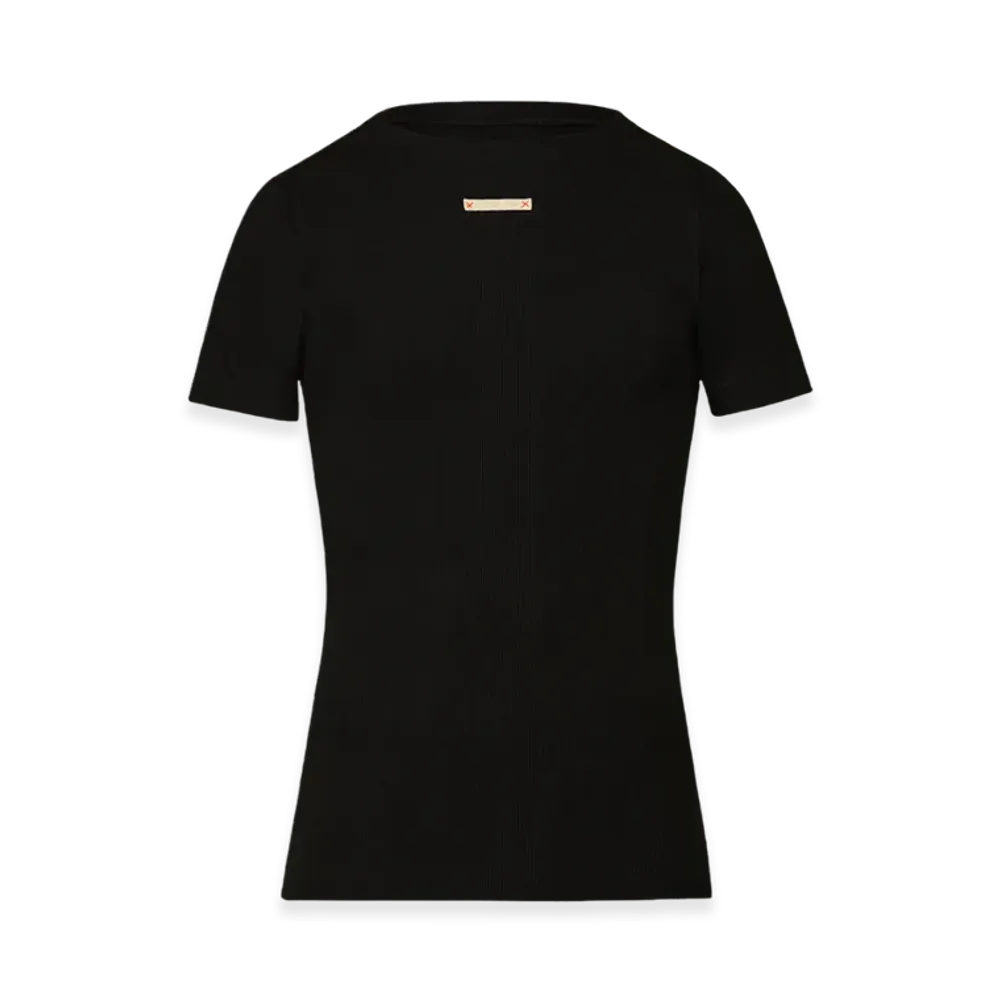 Maison Margiela Women's Fancy Rib T-Shirt "Black"