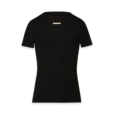 Maison Margiela Women's Fancy Rib T-Shirt "Black"