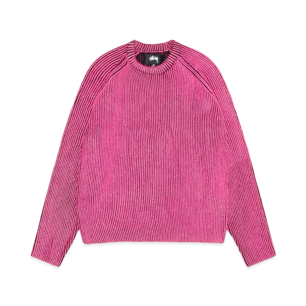 Stussy Contrast Rib Sweater "Pink"