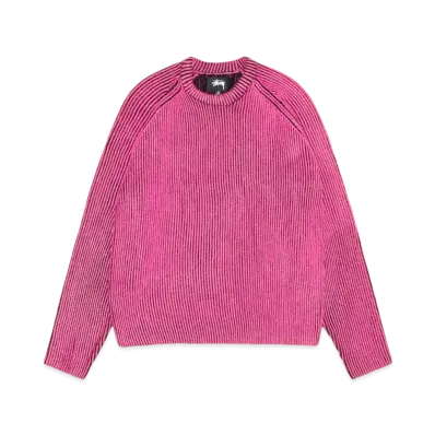 Stussy Contrast Rib Sweater "Pink"