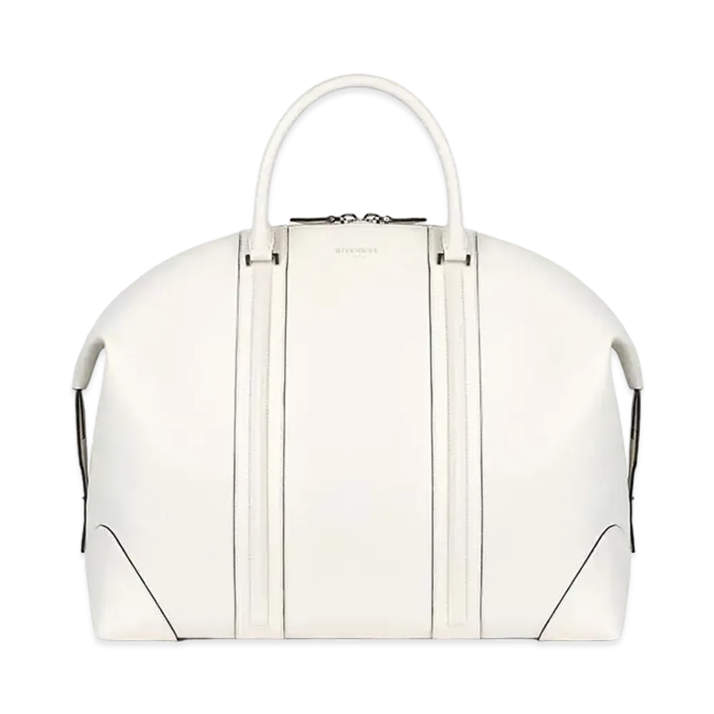 GIVENCHY LC 24H Leather Brief Case "White"