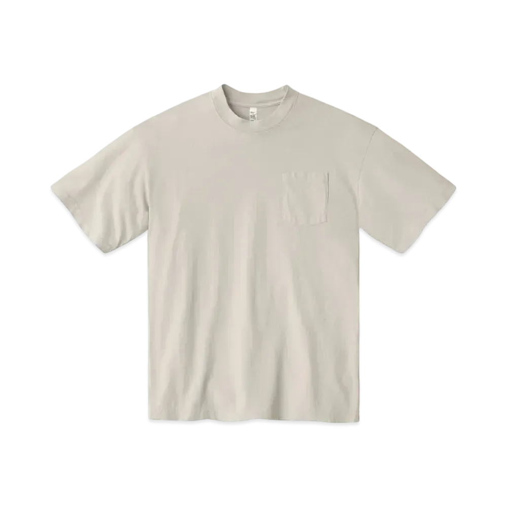 Los Angeles Apparel Short Sleeve Garment Dye Pocket T-Shirt "Cement"