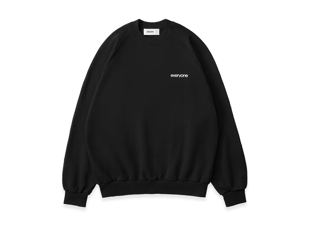 everyone Original Logo Crew Sweat "Black"