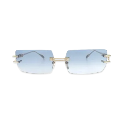 Chrome Hearts LORDIE Sunglasses "Gold/Blue"