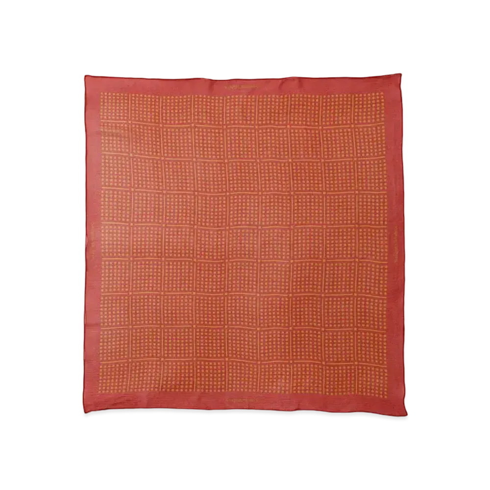 Sasquatchfabrix "Peaceful" Silk Scarf "Red"