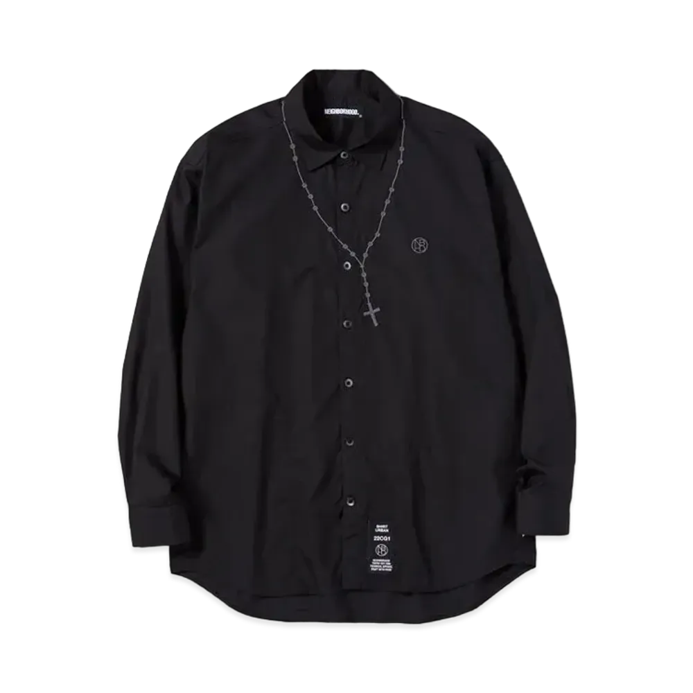 NEIGHBORHOOD EMB CROSS / C-SHIRT . LS "Black"