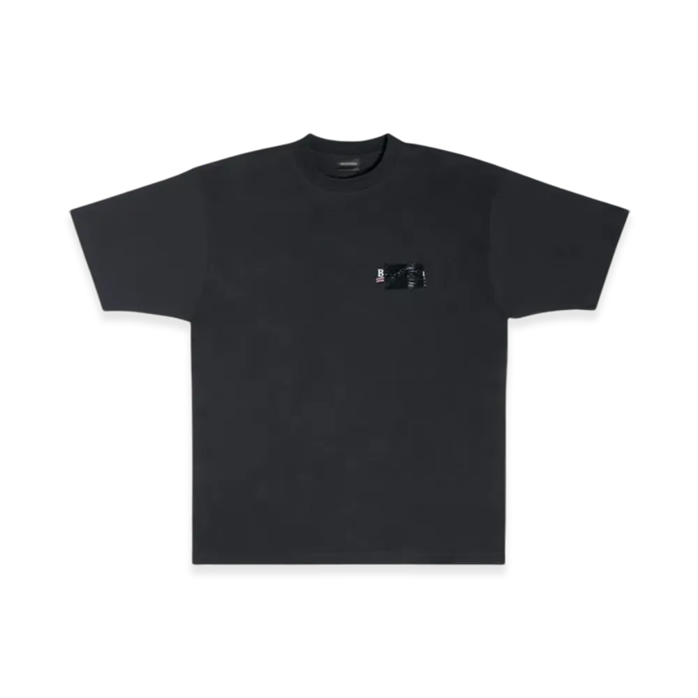 BALENCIAGA Women's Gaffer T-Shirt Large Fit "Black"