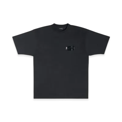 BALENCIAGA Women's Gaffer T-Shirt Large Fit "Black"