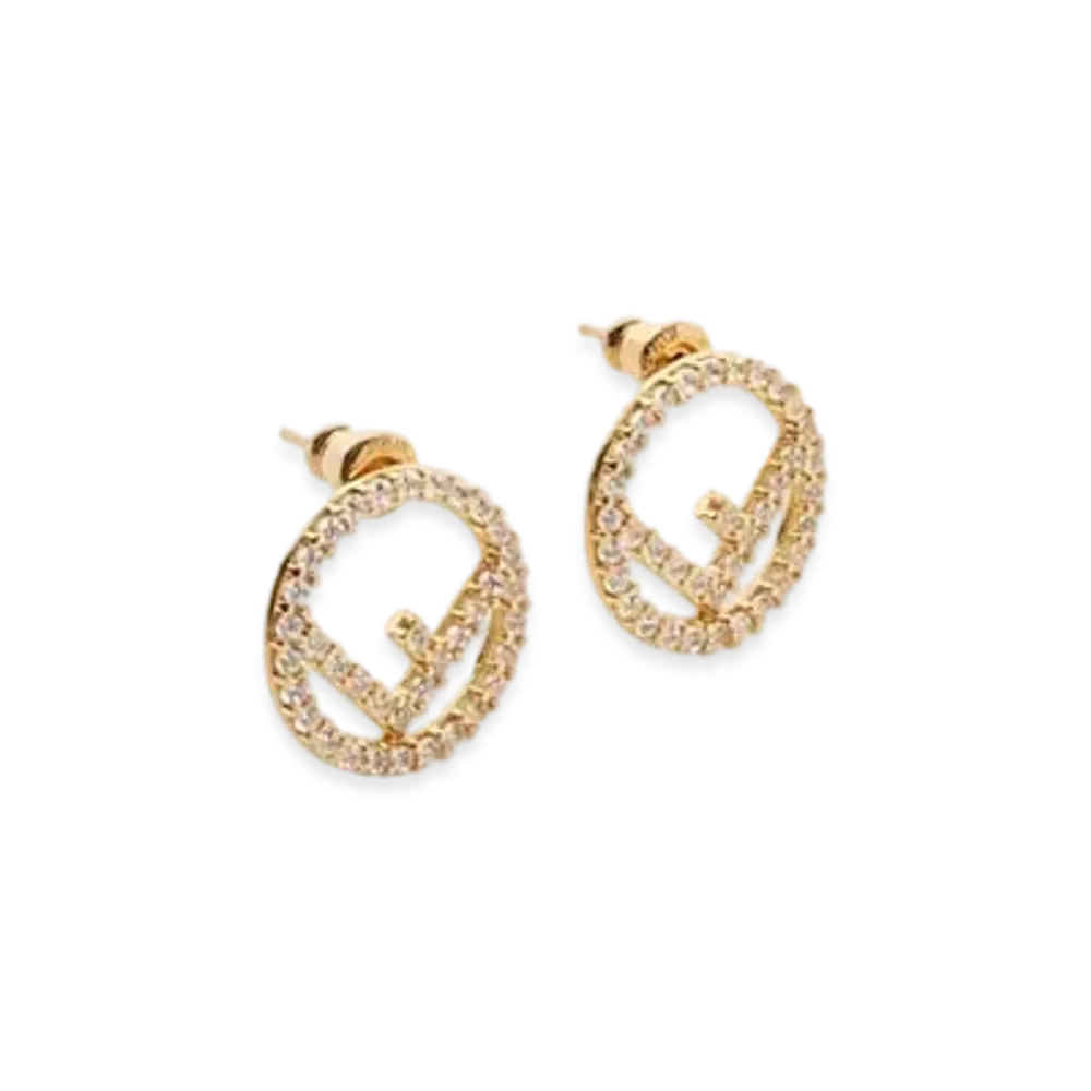 FENDI F Is Fendi Earrings "Gold"