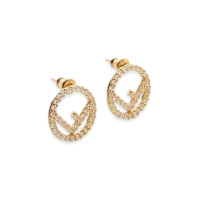 FENDI F Is Fendi Earrings "Gold"