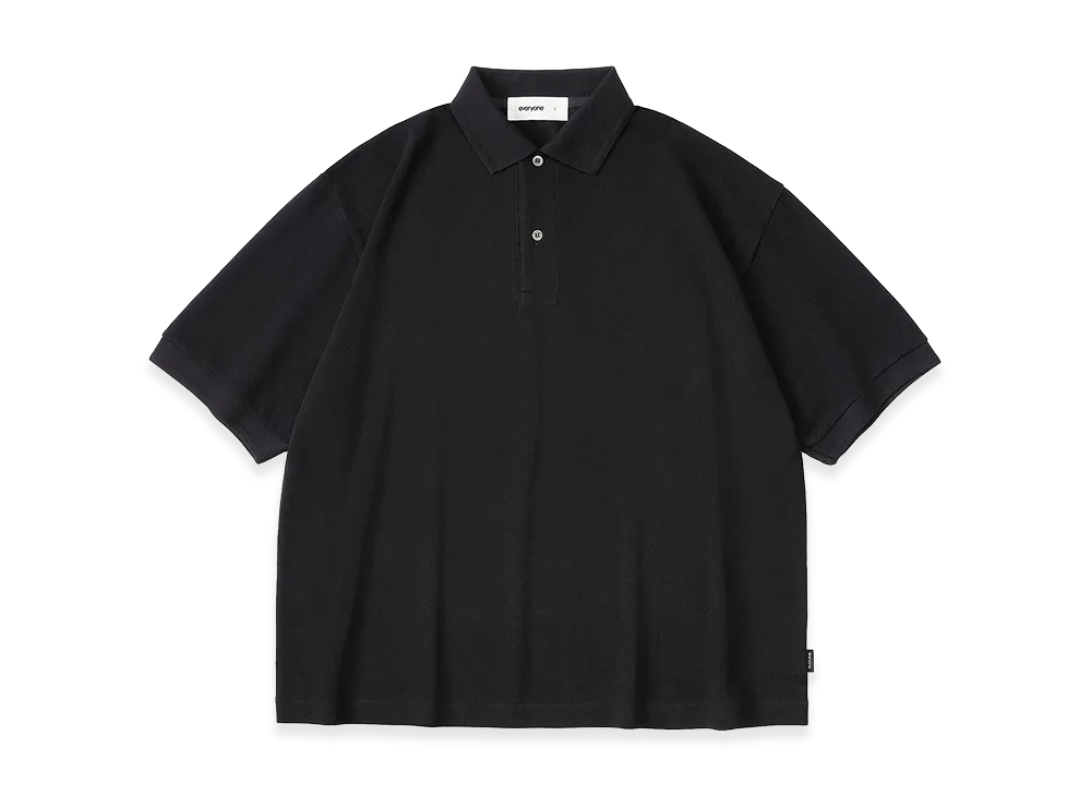everyone Piquet Polo Shirt "Black"