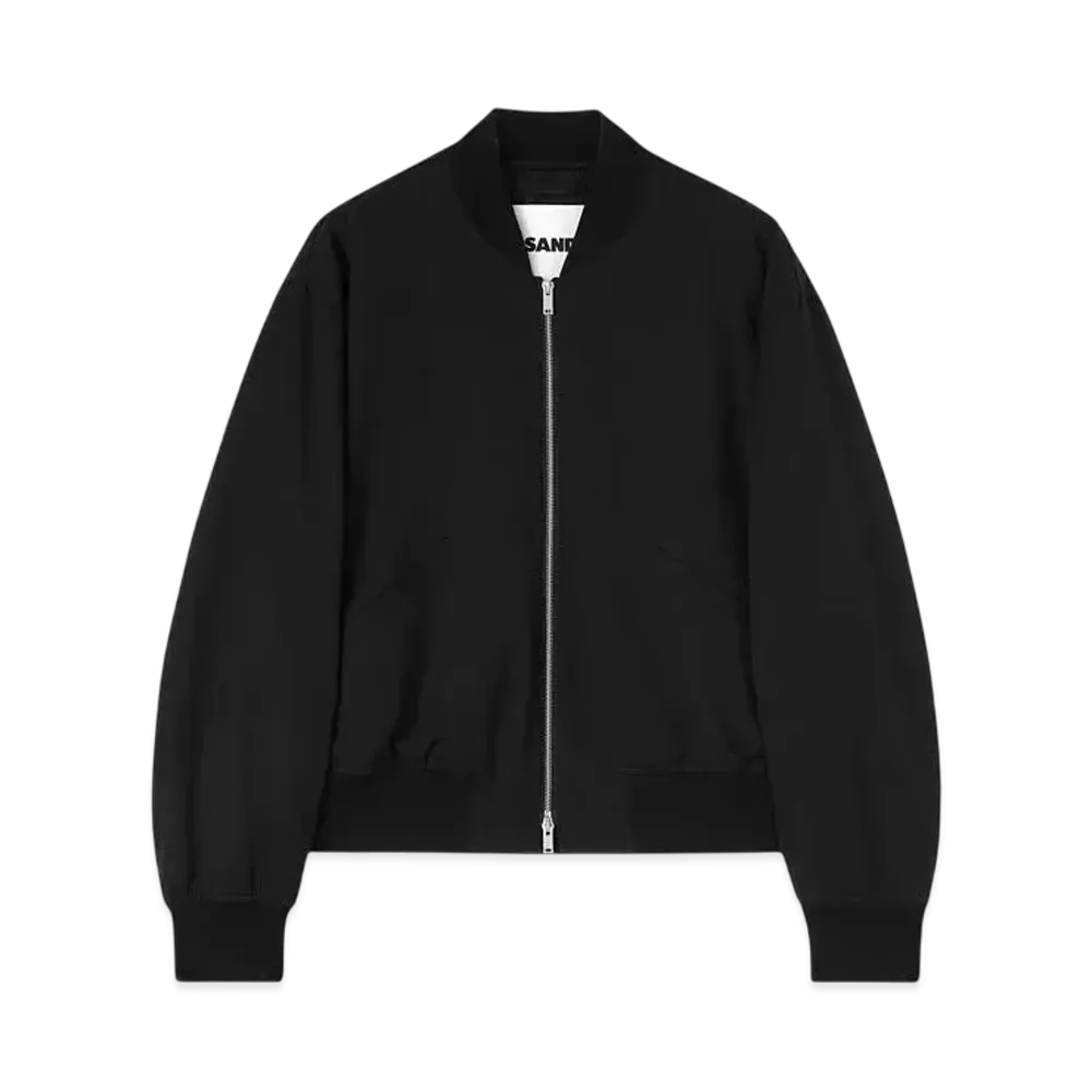 Jil Sander Men's Padded Bomber Jacket "Black"