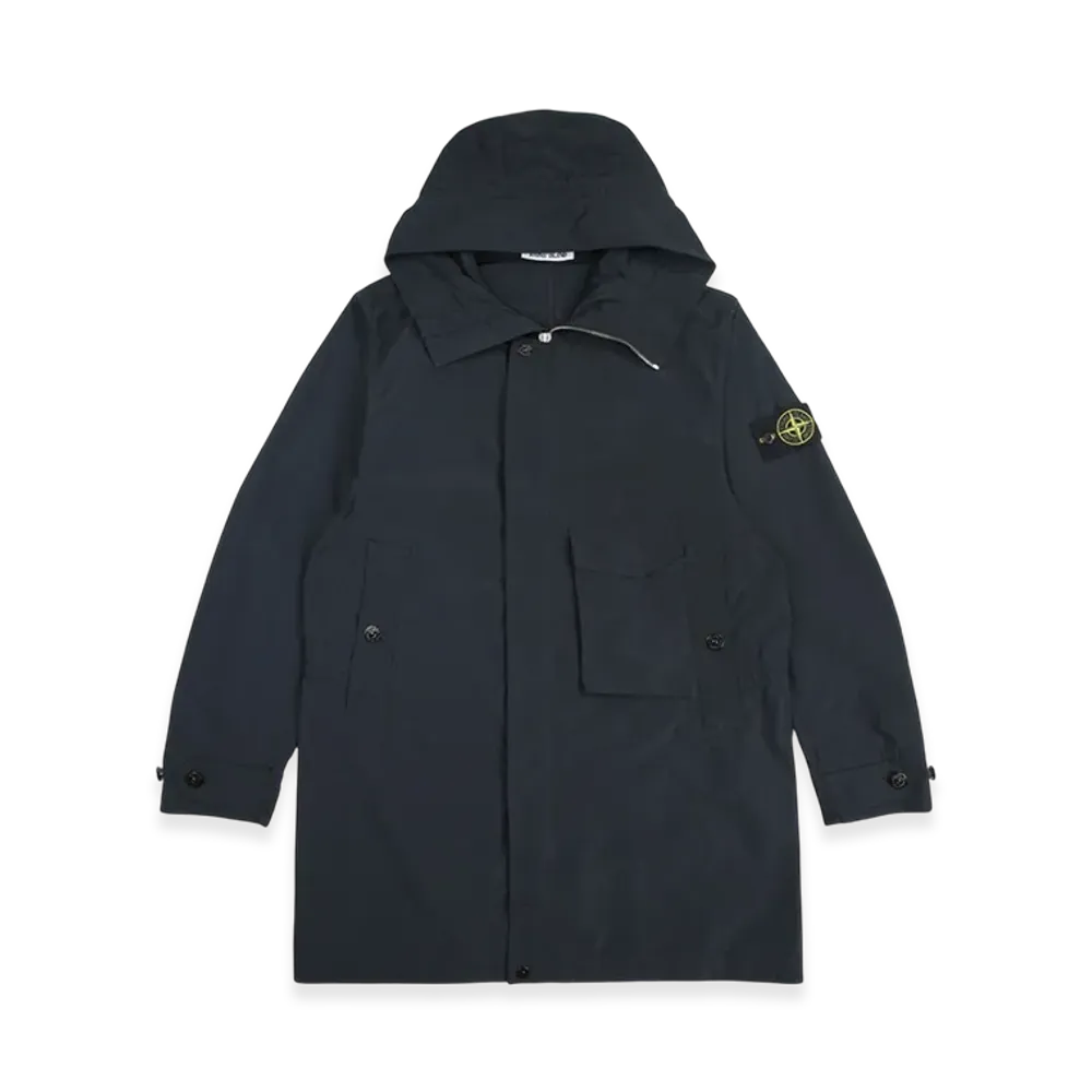 Stone Island 70222 Micro Reps Mid Length Jacket - 21SS "Navy Blue"
