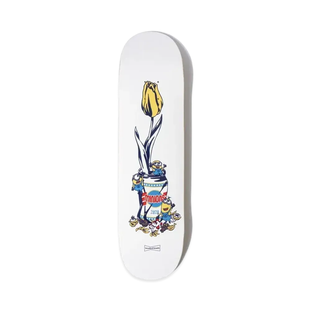 Wasted Youth x MINIONS SKATEBOARD "White" / VERDY