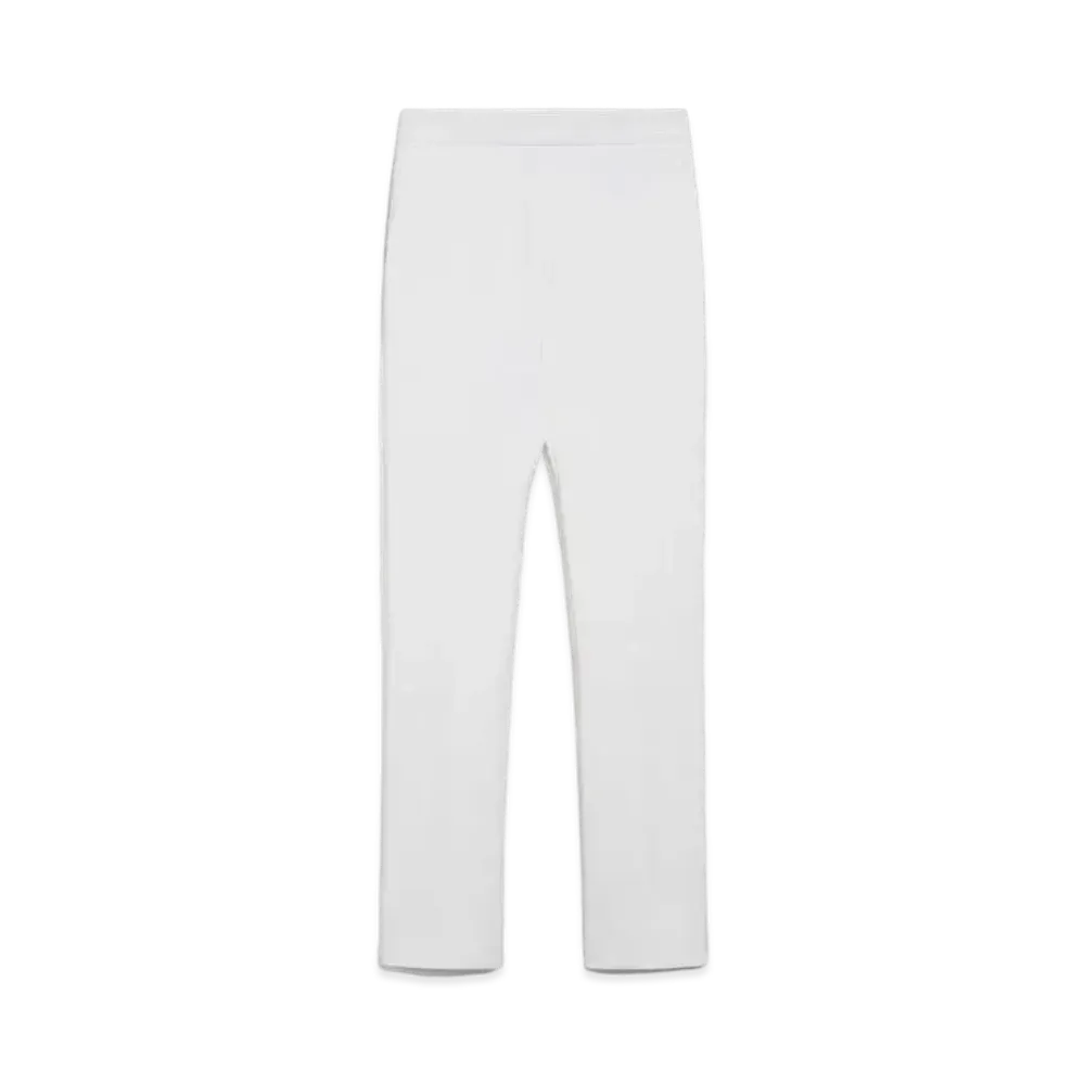 Max Mara Danila Cotton Double Face Pants "Optical White"