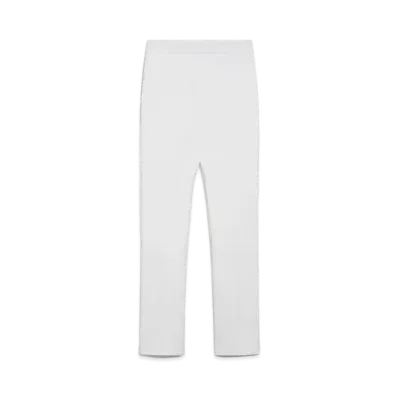 Max Mara Danila Cotton Double Face Pants "Optical White"