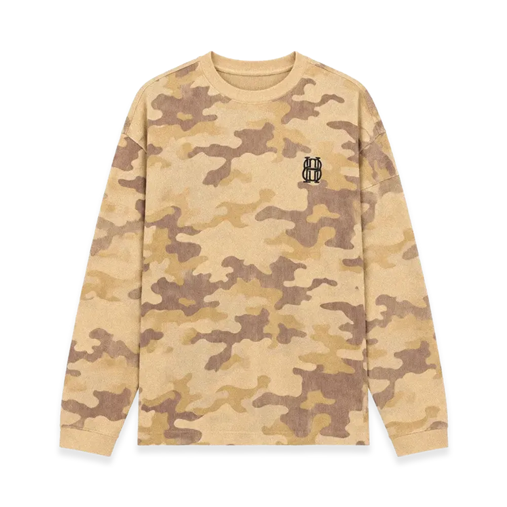 BREATH BH Waffle LS Tee "Camo"
