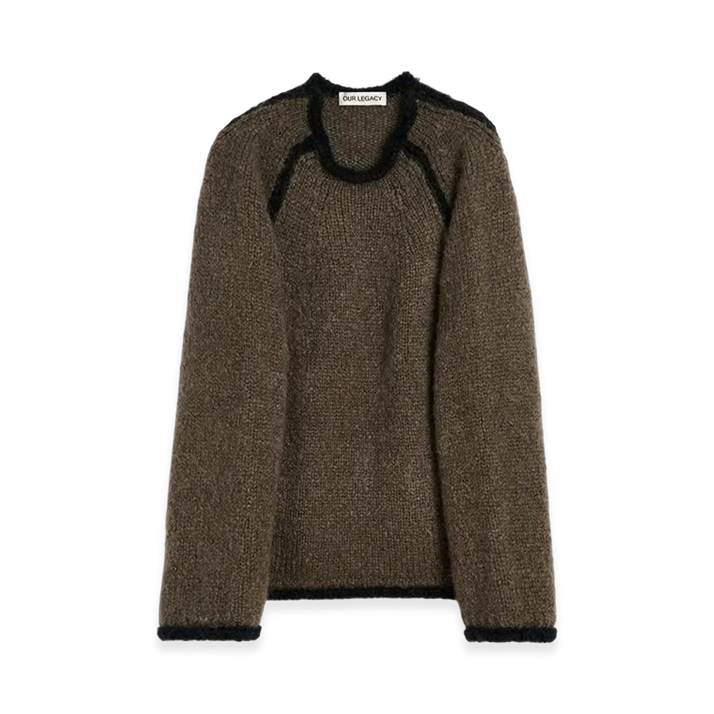 OUR LEGACY Rider Roundneck "Steel Mohair"