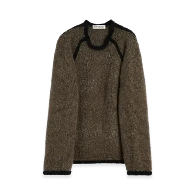 OUR LEGACY Rider Roundneck "Steel Mohair"