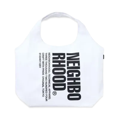 NEIGHBORHOOD ID TOTE / C-LUGGAGE "White"