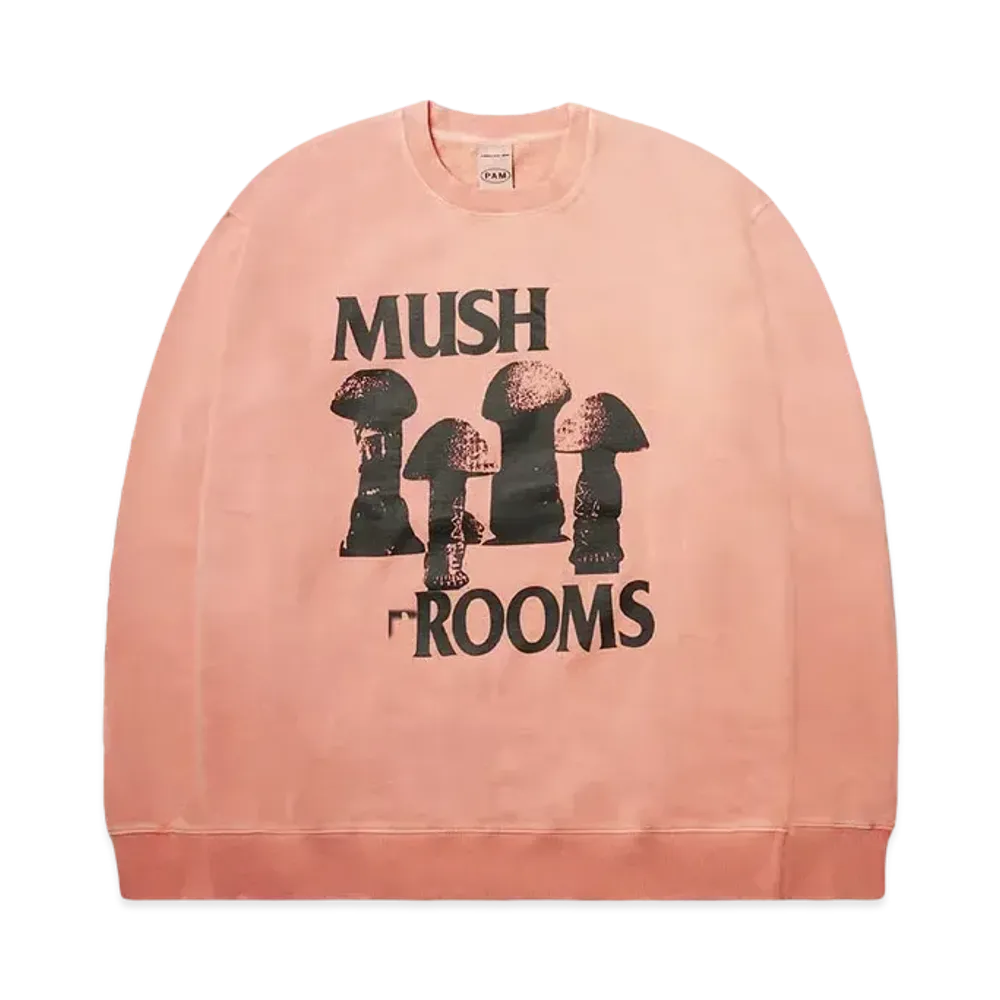 P.A.M. MUSH ROOMS CREW NECK SWEATSHIRT "HIMALAYAN SALT WASH"