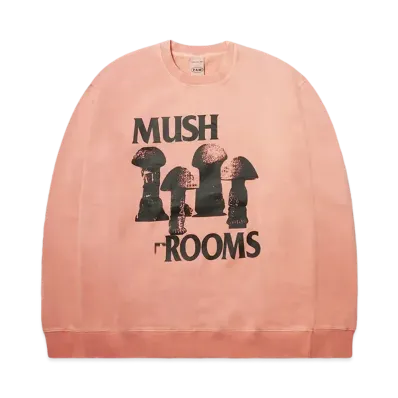 P.A.M. MUSH ROOMS CREW NECK SWEATSHIRT "HIMALAYAN SALT WASH"