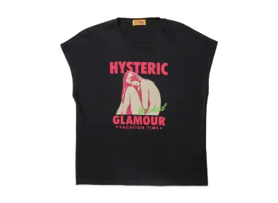 HYSTERIC GLAMOUR Women's Vacation Time T-Shirt "Black"
