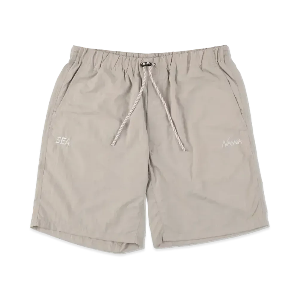 WIND AND SEA x NANGA NYLON TUSSER SHORTS "Ivory"