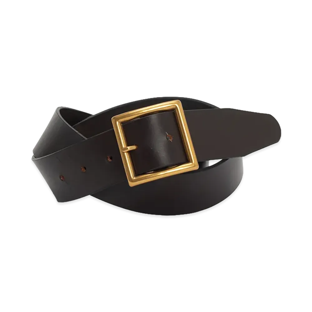 visvim Plain Belt 40mm "DK.Brown"