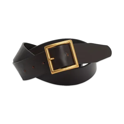 visvim Plain Belt 40mm "DK.Brown"