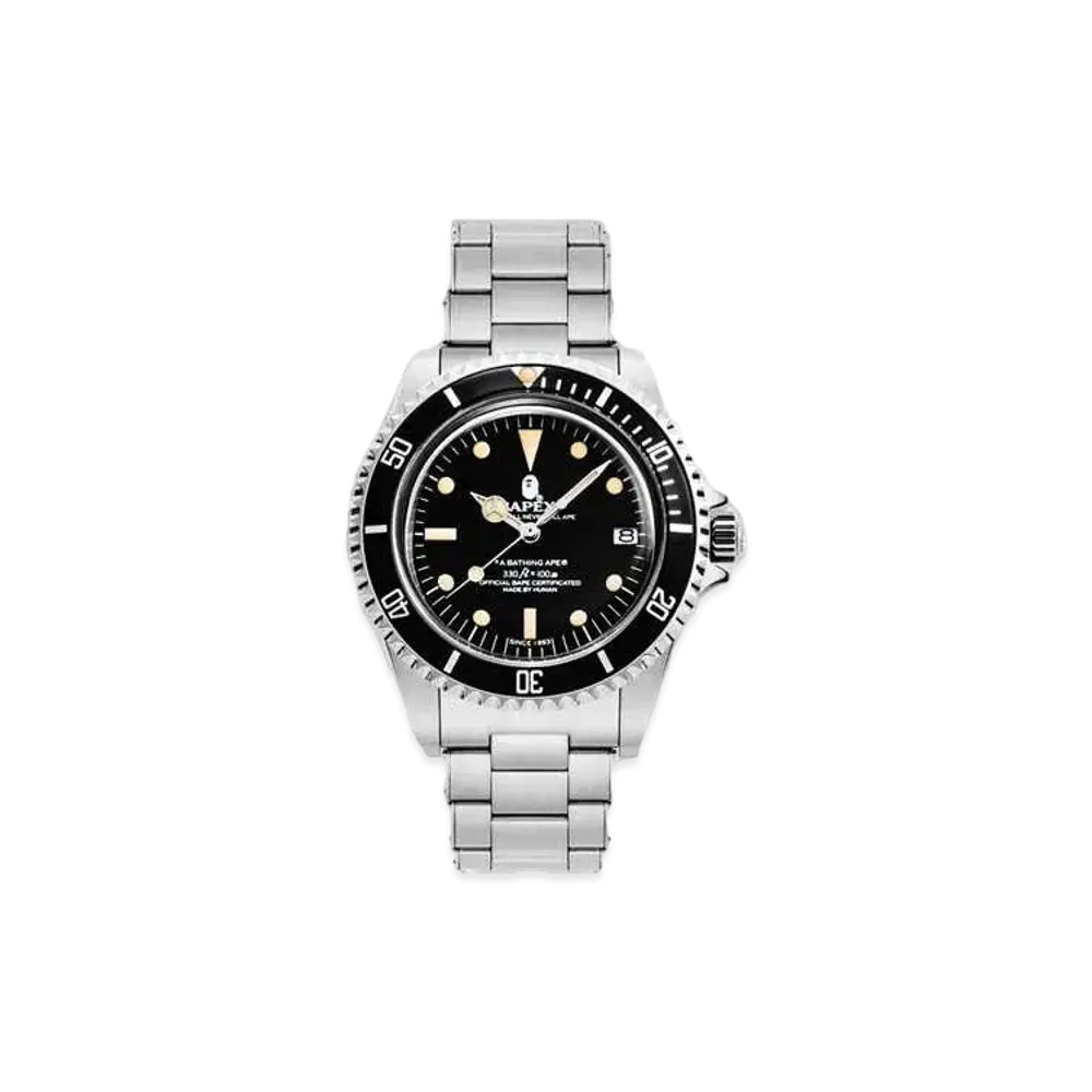 A BATHING APE VINTAGE TYPE 1 BAPEX® "Silver/Black"