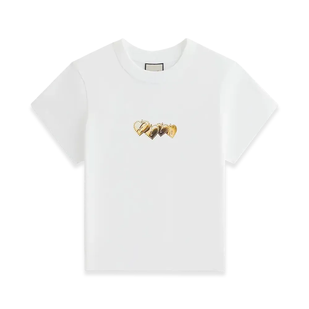 Kith Women's Mulberry Vintage Heart Charm Tee "White"