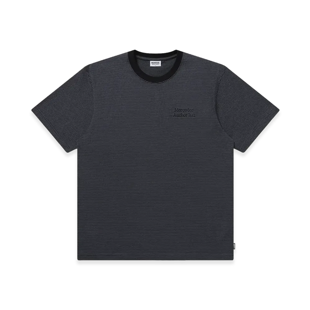Mercedes Anchor inc. Multi Striped Tee "Black"