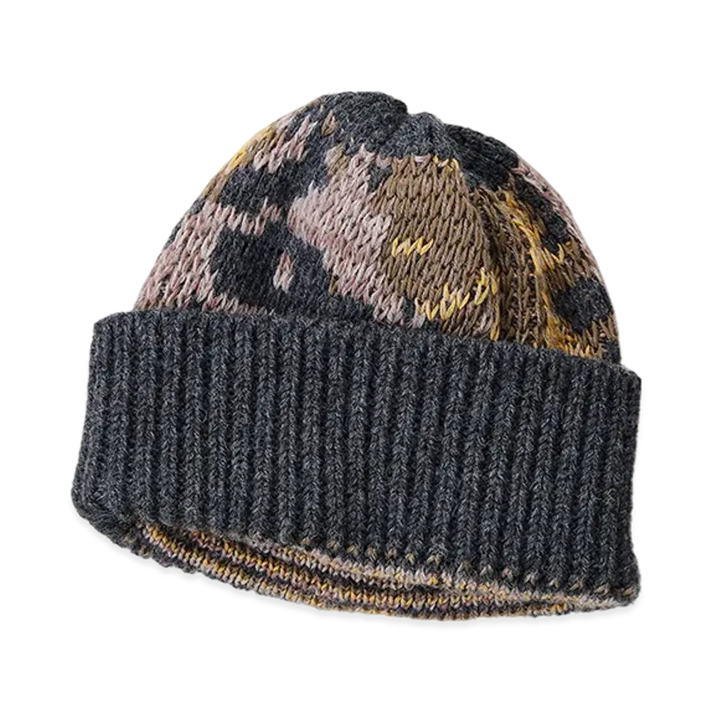 NICENESS Moody Melange Suvin Knit Watch Cap "Leaf"