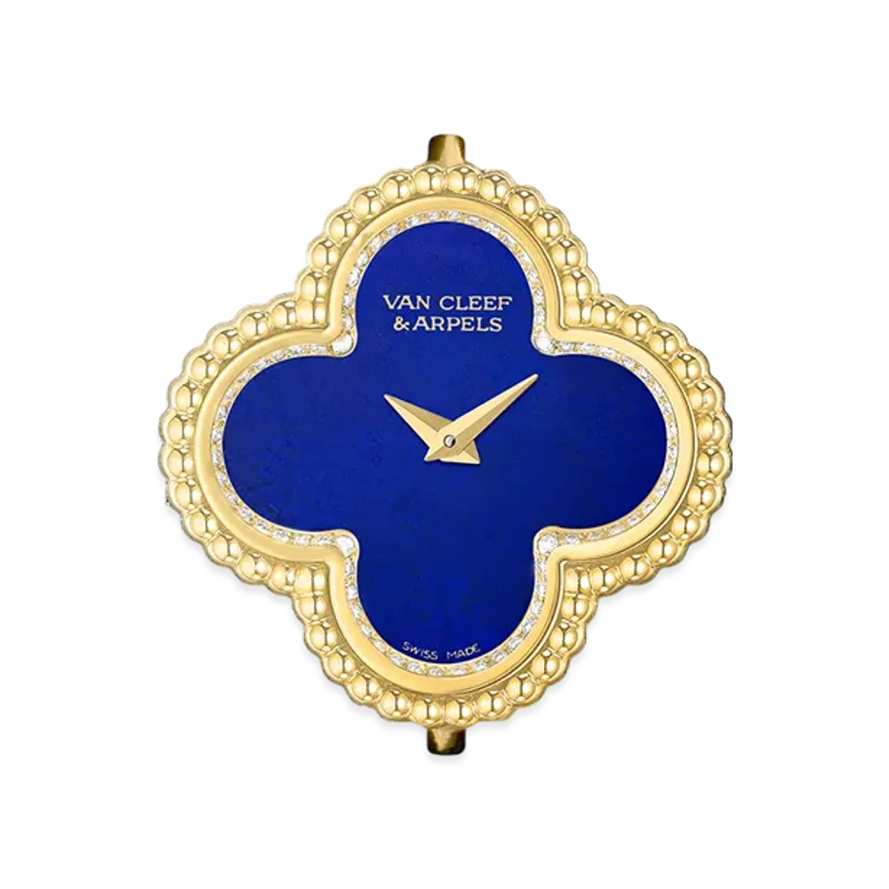 Van Cleef & Arpels Sweet Alhambra watch "18K Yellow gold/Diamond/Lapis lazuli"