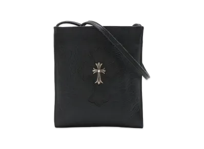 Chrome Hearts Square Pocket CH Cross Leather Shoulder Bag "Black"