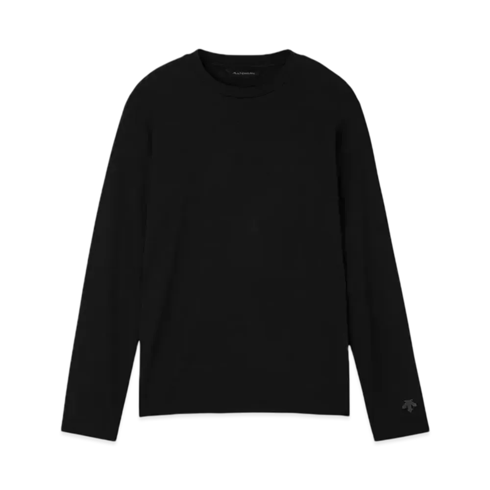 DESCENTE ALLTERRAIN Wool Mix Long Sleeve T-Shirt "Black"