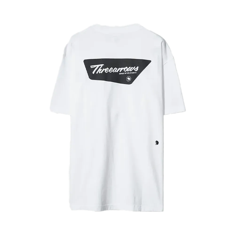 RATS THREE ARROWS TEE "WHITE x BLACK"
