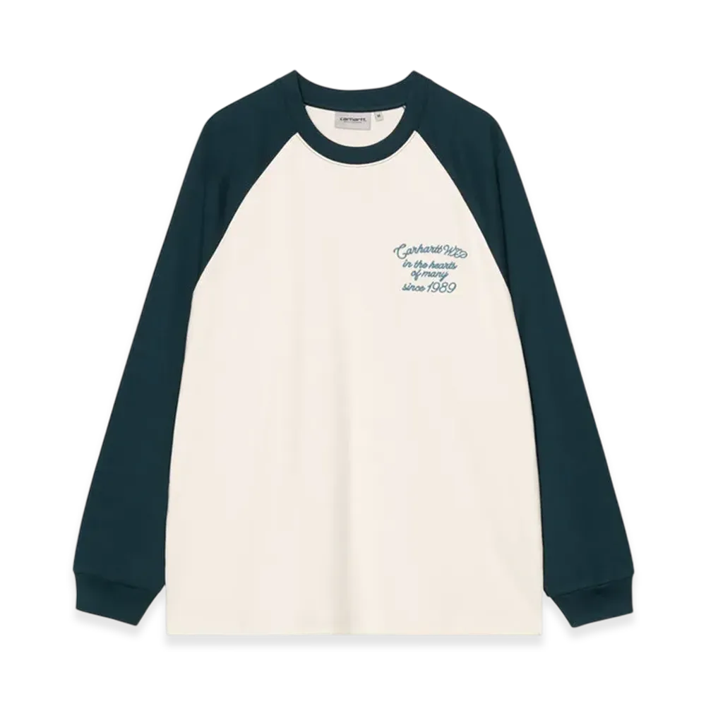 Carhartt WIP L/S Alston T-Shirt "Wax/Deep Lagoon"