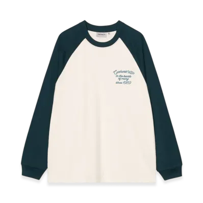 Carhartt WIP L/S Alston T-Shirt "Wax/Deep Lagoon"