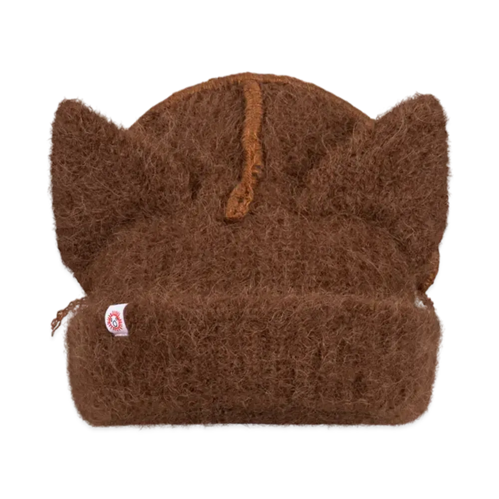Charles Jeffrey Loverboy Alpaca Chunky Ears Beanie "Brown"