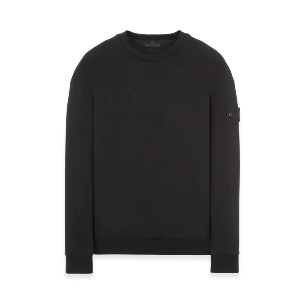 Stone Island 633F3 Ghost Piece Cotton Jersey Crewneck Sweatshirt - 22FW "Black"