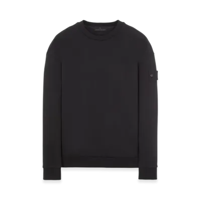Stone Island 633F3 Ghost Piece Cotton Jersey Crewneck Sweatshirt - 22FW "Black"