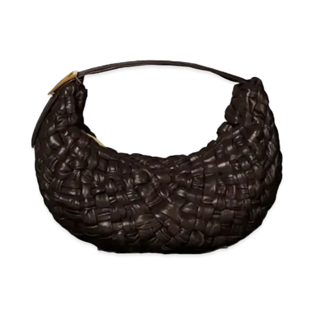 Bottega Veneta BV Banana Hand Bag "Dark Chocolate"