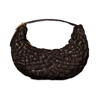 Bottega Veneta BV Banana Hand Bag "Dark Chocolate"