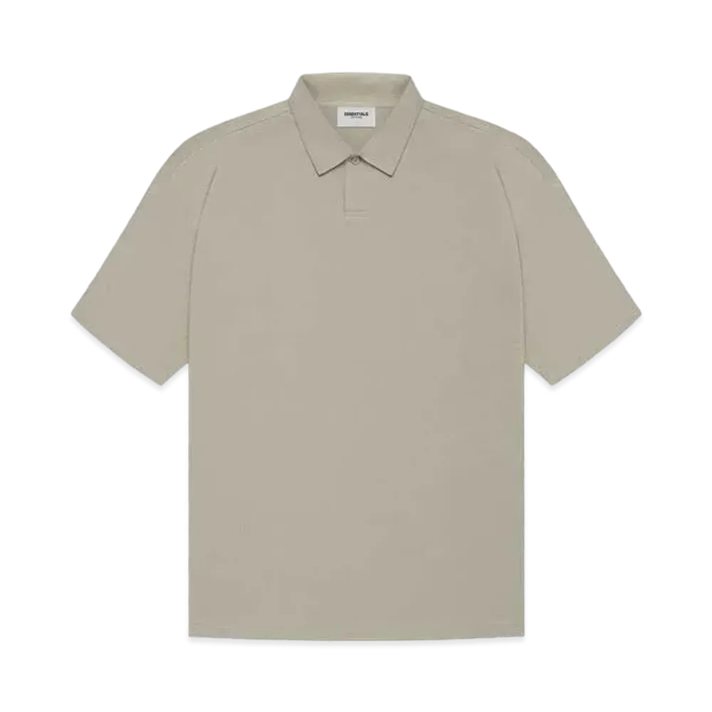 FEAR OF GOD ESSENTIALS Short Sleeve Polo "Moss"