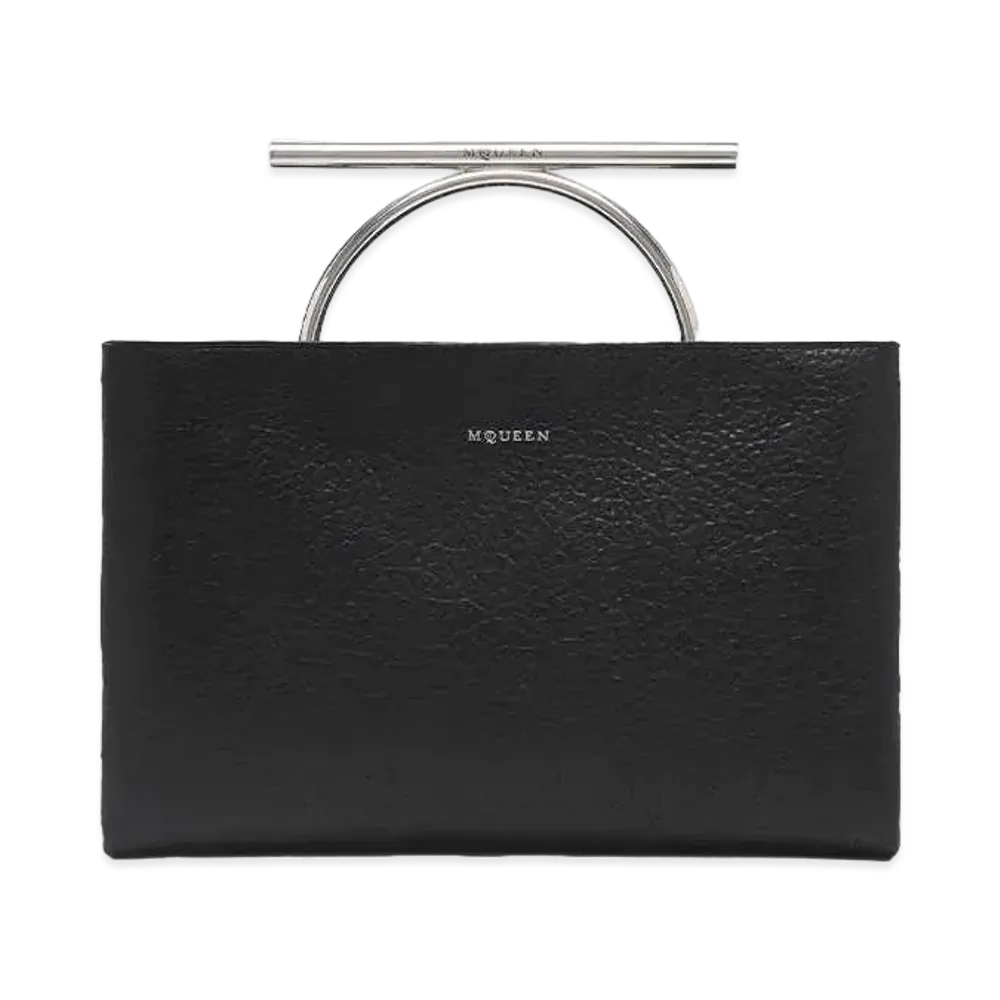 Alexander McQUEEN Crossbar Clutch "Black"
